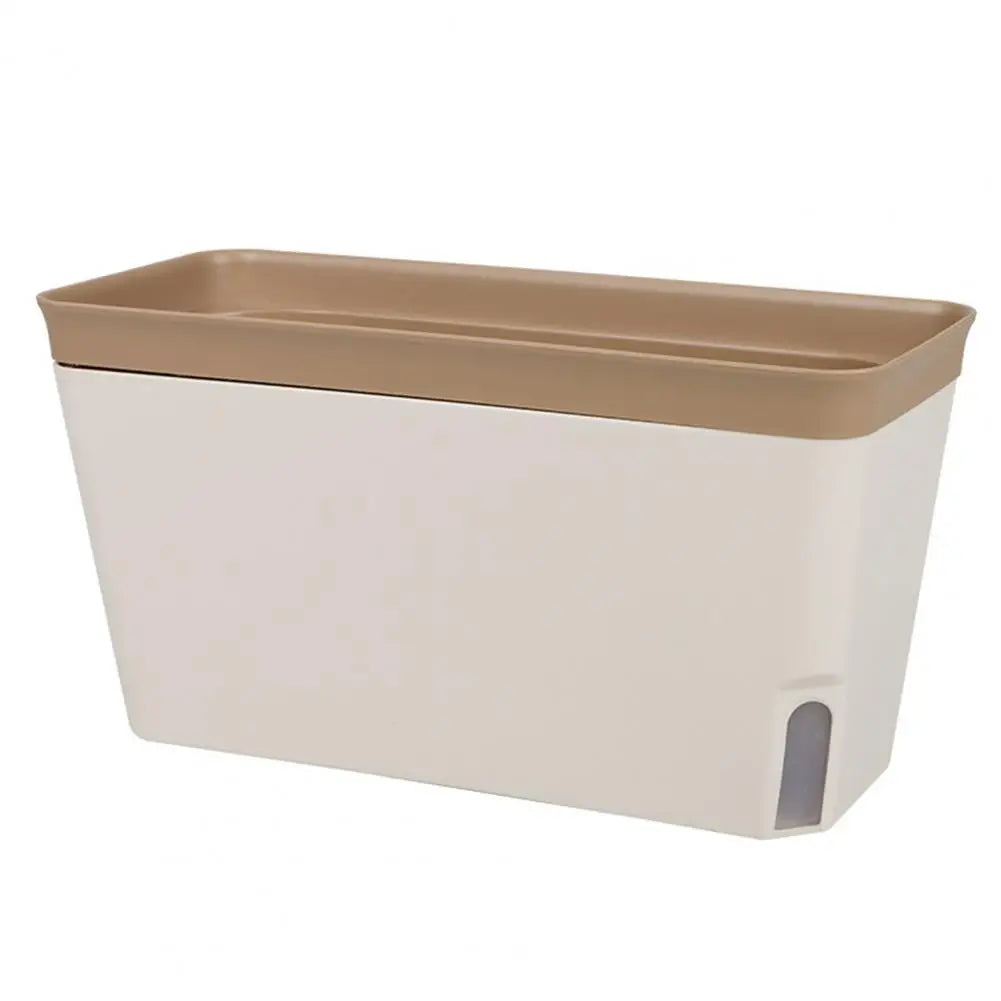 Rectangular Self-Watering Pot