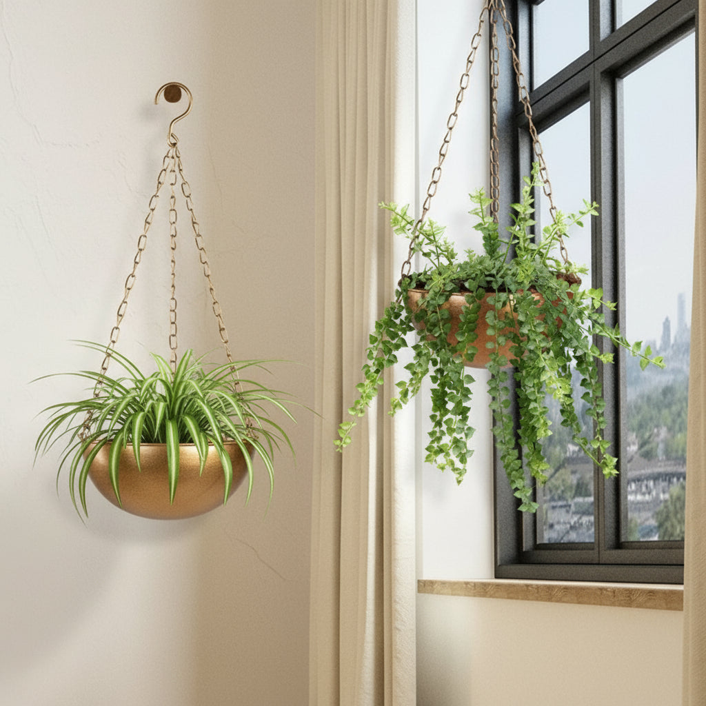 Semi-Circle Hanging Planter