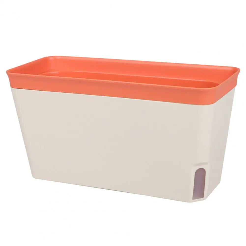 Rectangular Self-Watering Pot
